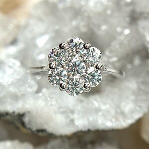 “Crystal Flower” Glorious Flower Moissanite Ring! 💎 - SIZE (7)